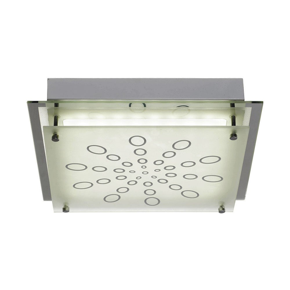 Azaro LED Oyster Ceiling Light Square