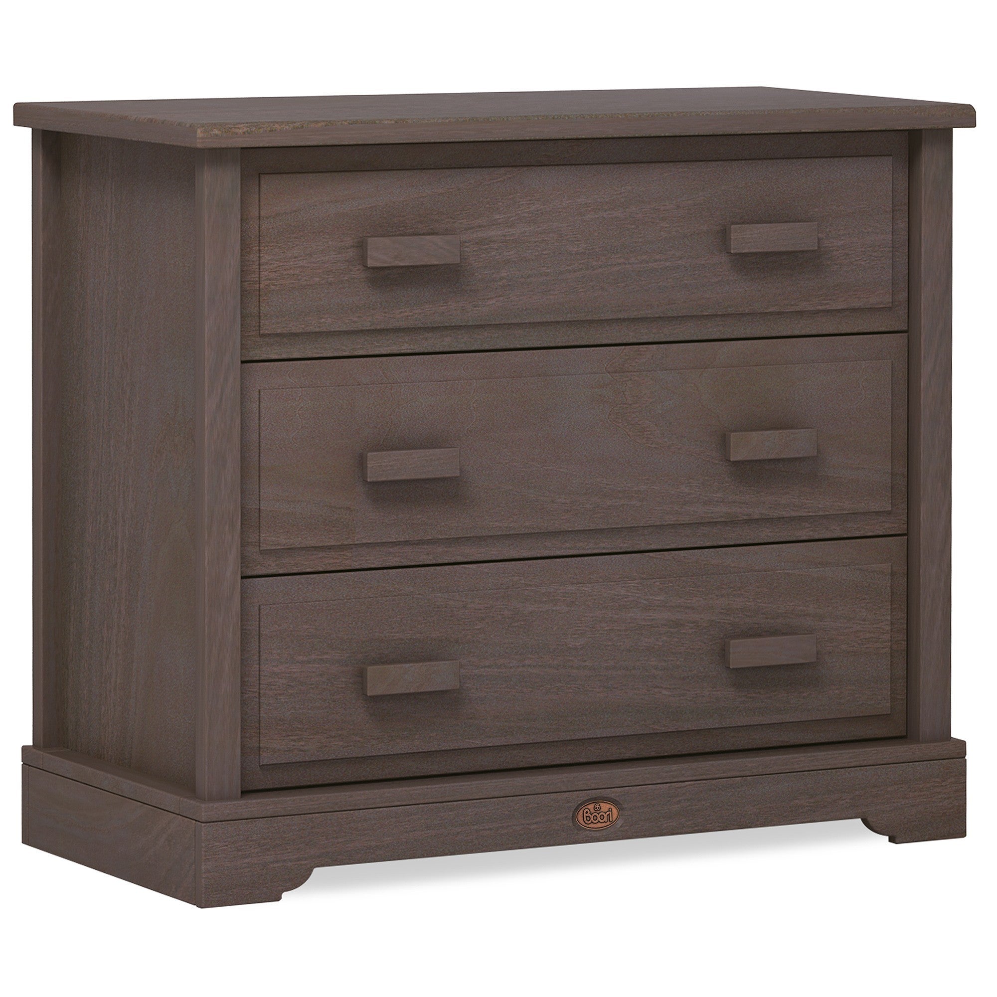 Boori Universal Wooden 3 Drawer Dresser Mocha