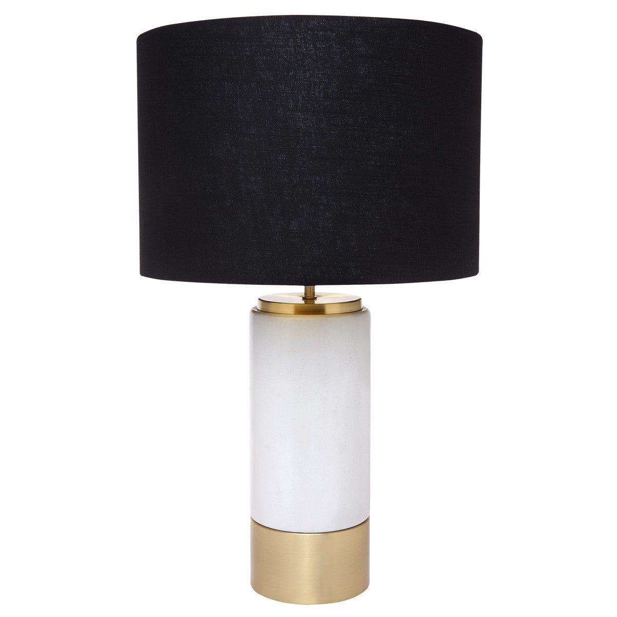 White marble base shop table lamp