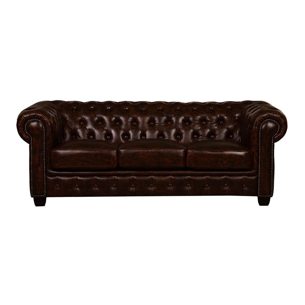 Three-Seater Chesterfield Sofa, 47% OFF