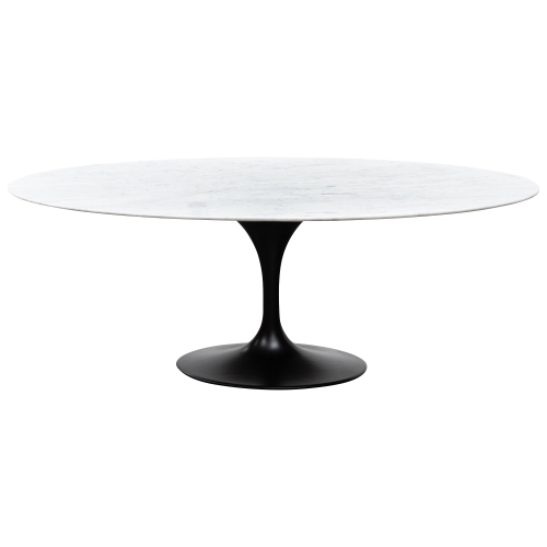 Susston Replica Saarinen Tulip Oval Marble Dining Table, 200cm