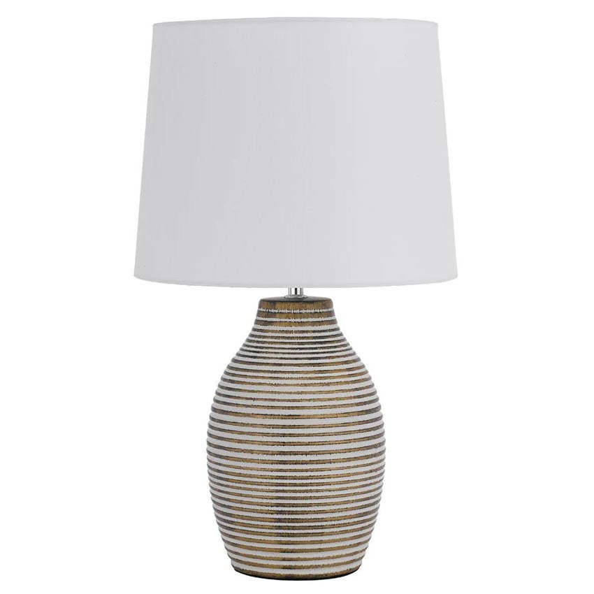 Rustic stone table lamps top