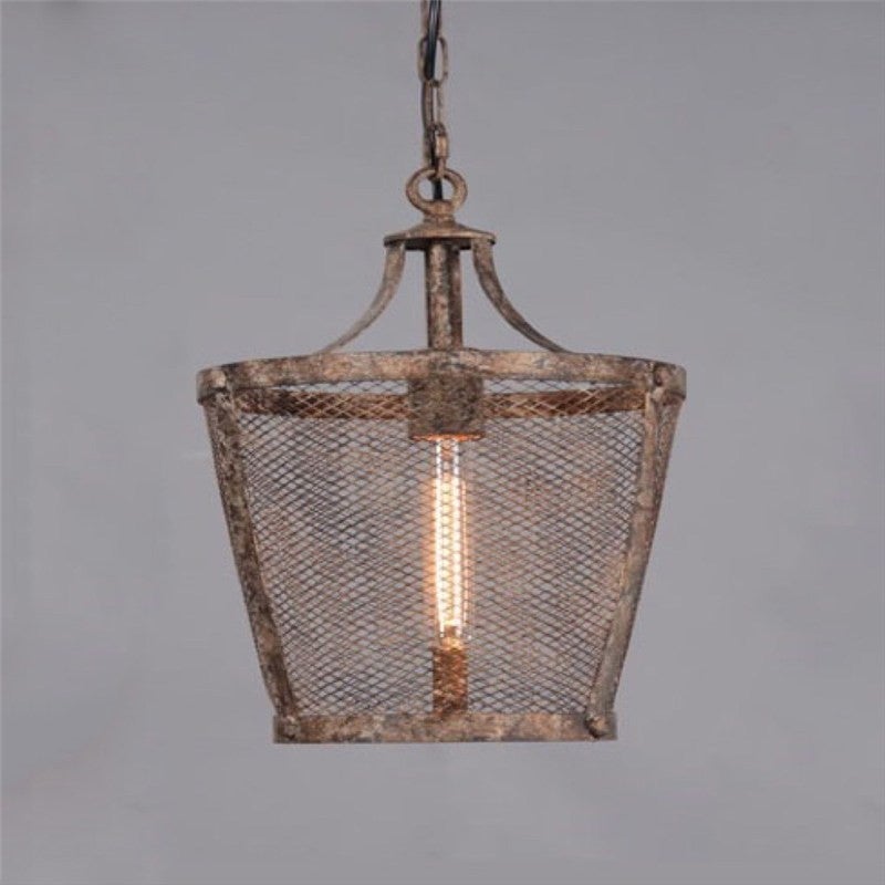 Rustic metal pendant light deals