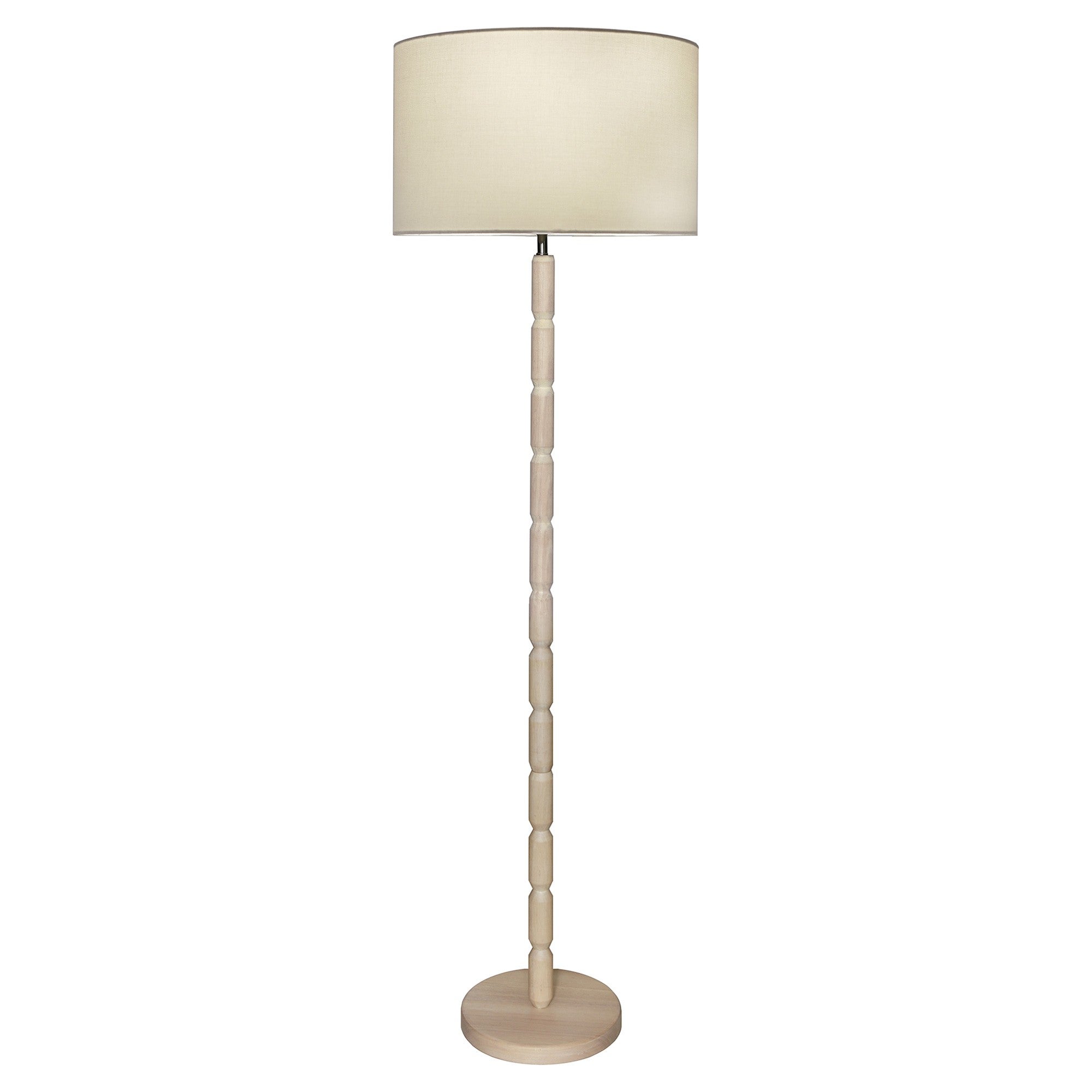 Wide floor outlet lamp