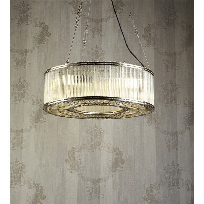 Verre Metal Glass Ring Pendant Light