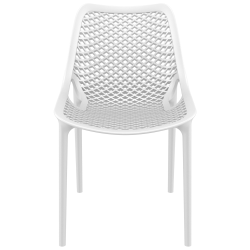 Siesta Air Commercial Grade Indoor Outdoor Dining Chair, White
