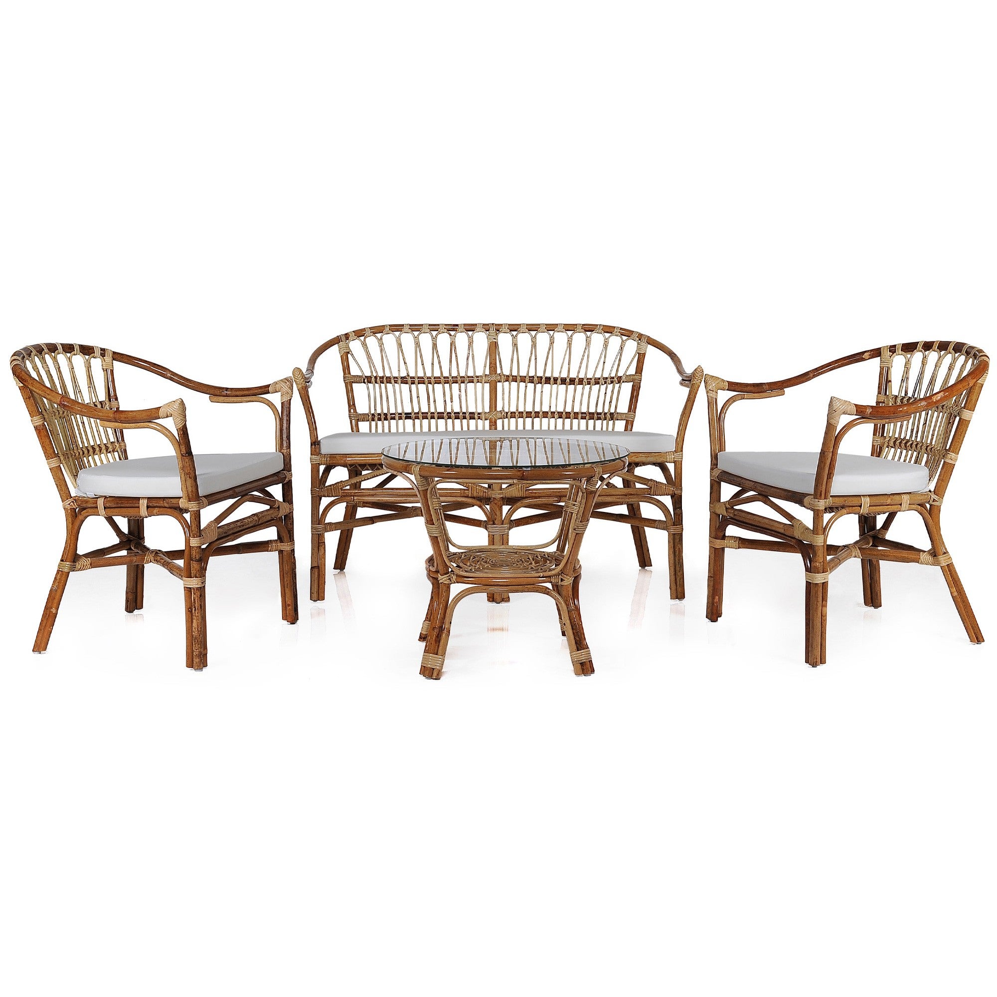 Florida 4 Piece Rattan Terrace Lounge Set