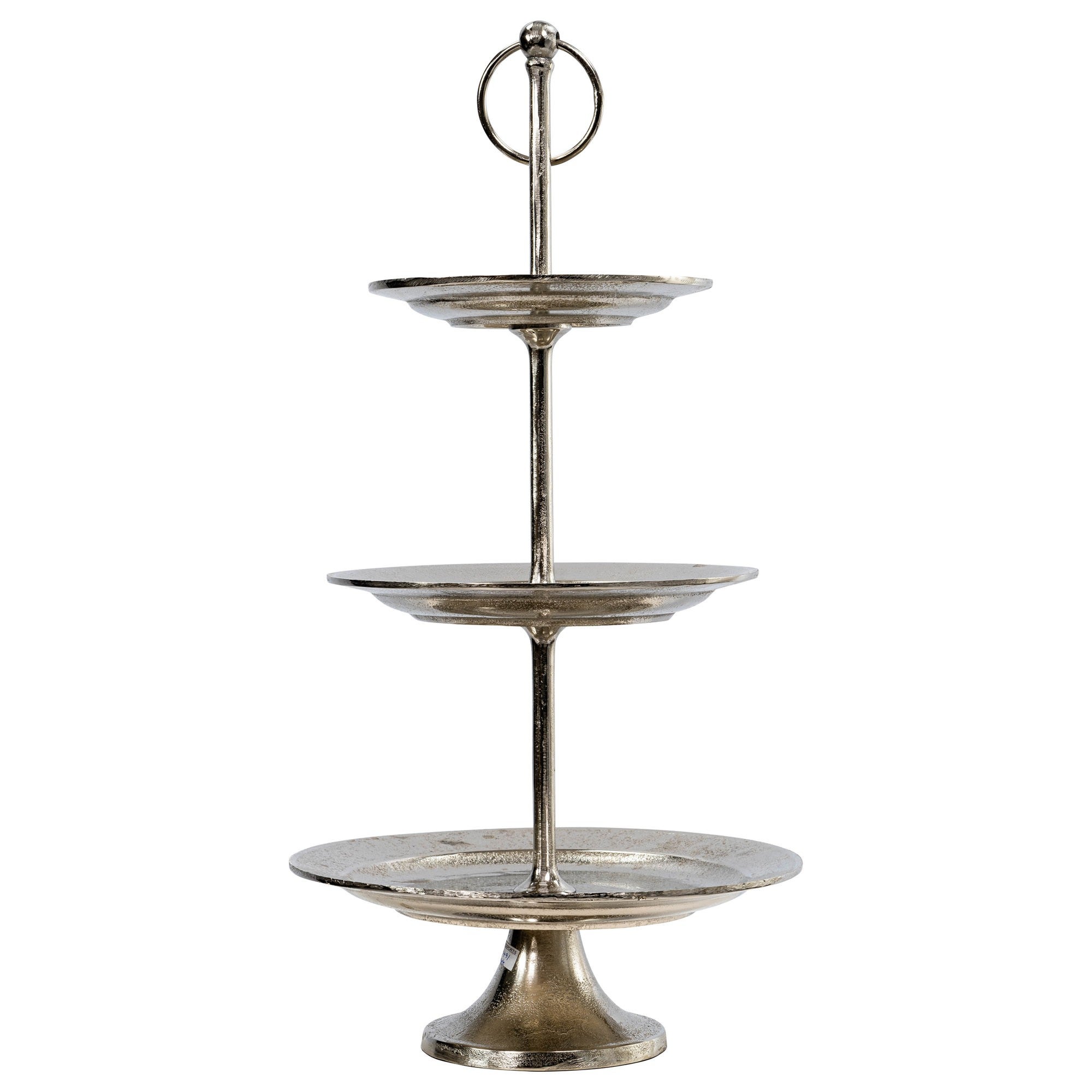 Edward V11 Oak 3 tier folding Cake Stand with Pie Crust Edges - Other  Antique Furniture - Hemswell Antique Centres