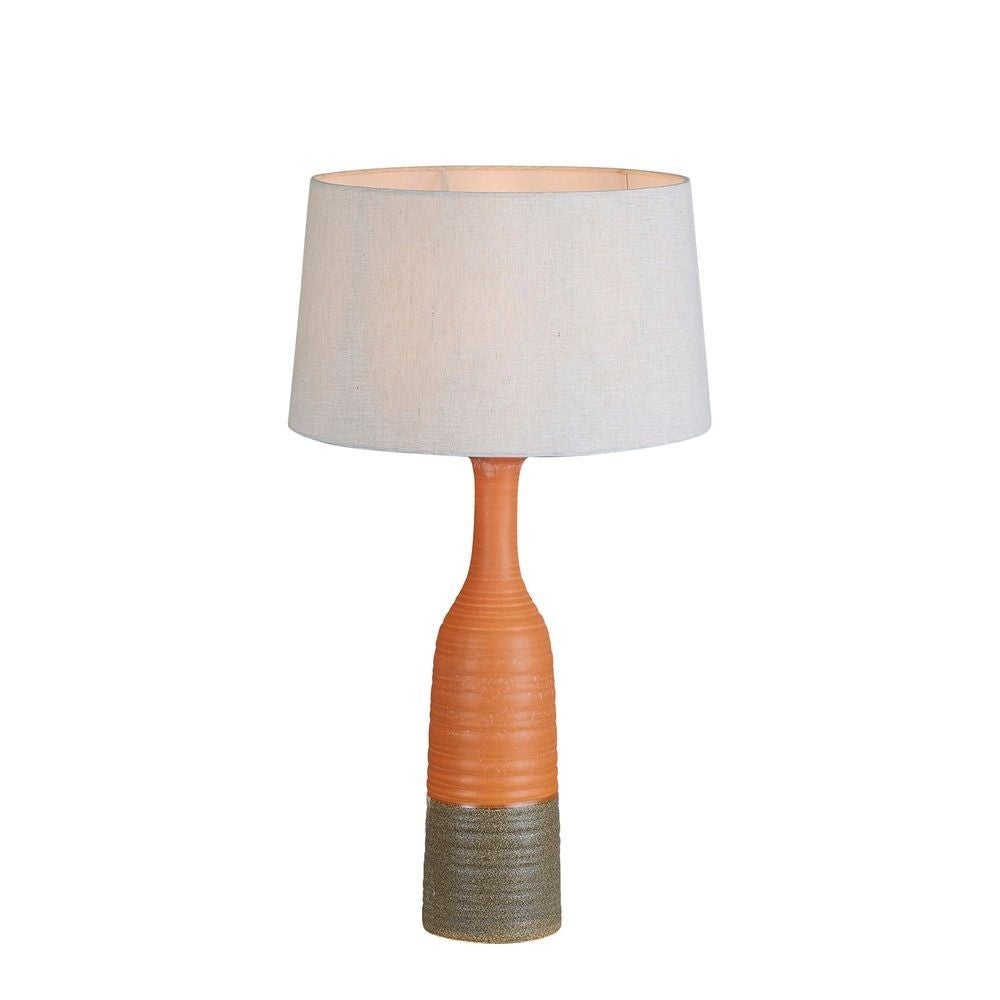 Small orange store table lamp