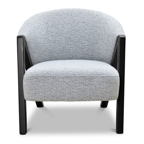 Calibre Fabric Tub Chair, Light Grey Fleck Black