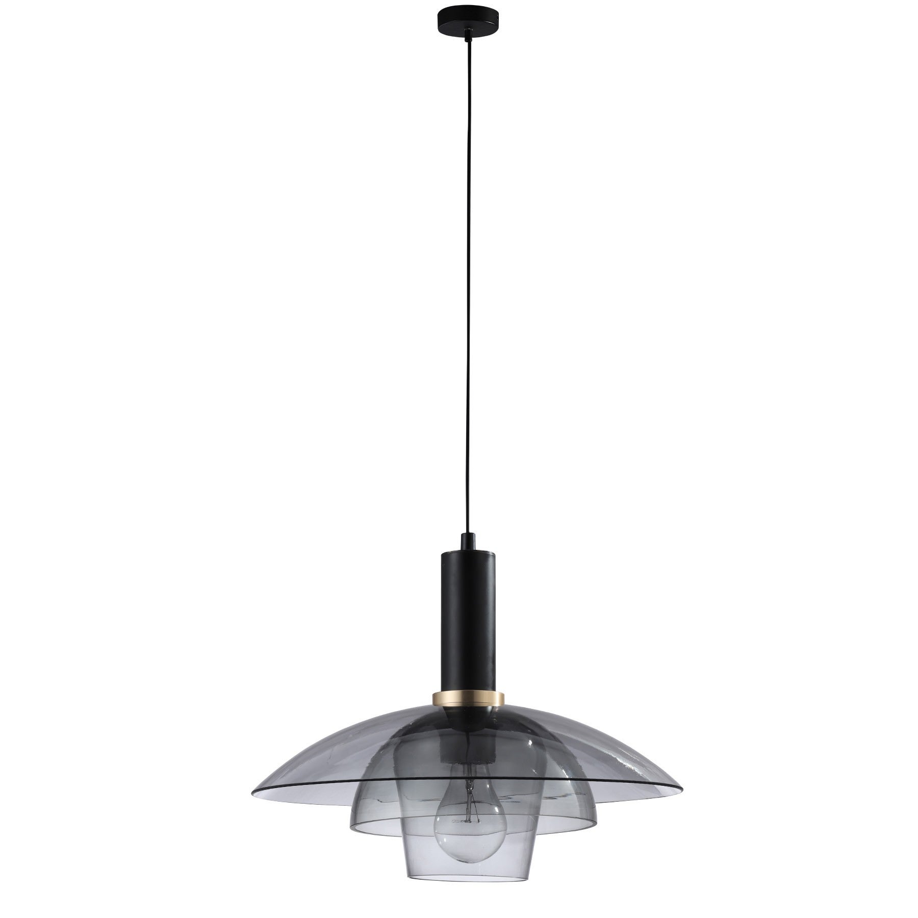 Smoked glass online ceiling light shade
