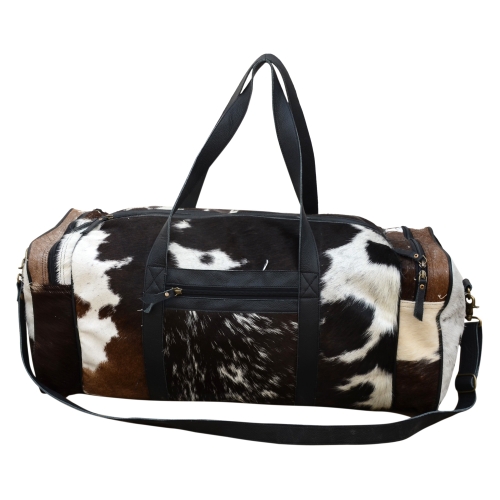 Ariela Leather Cowhide Duffle Bag