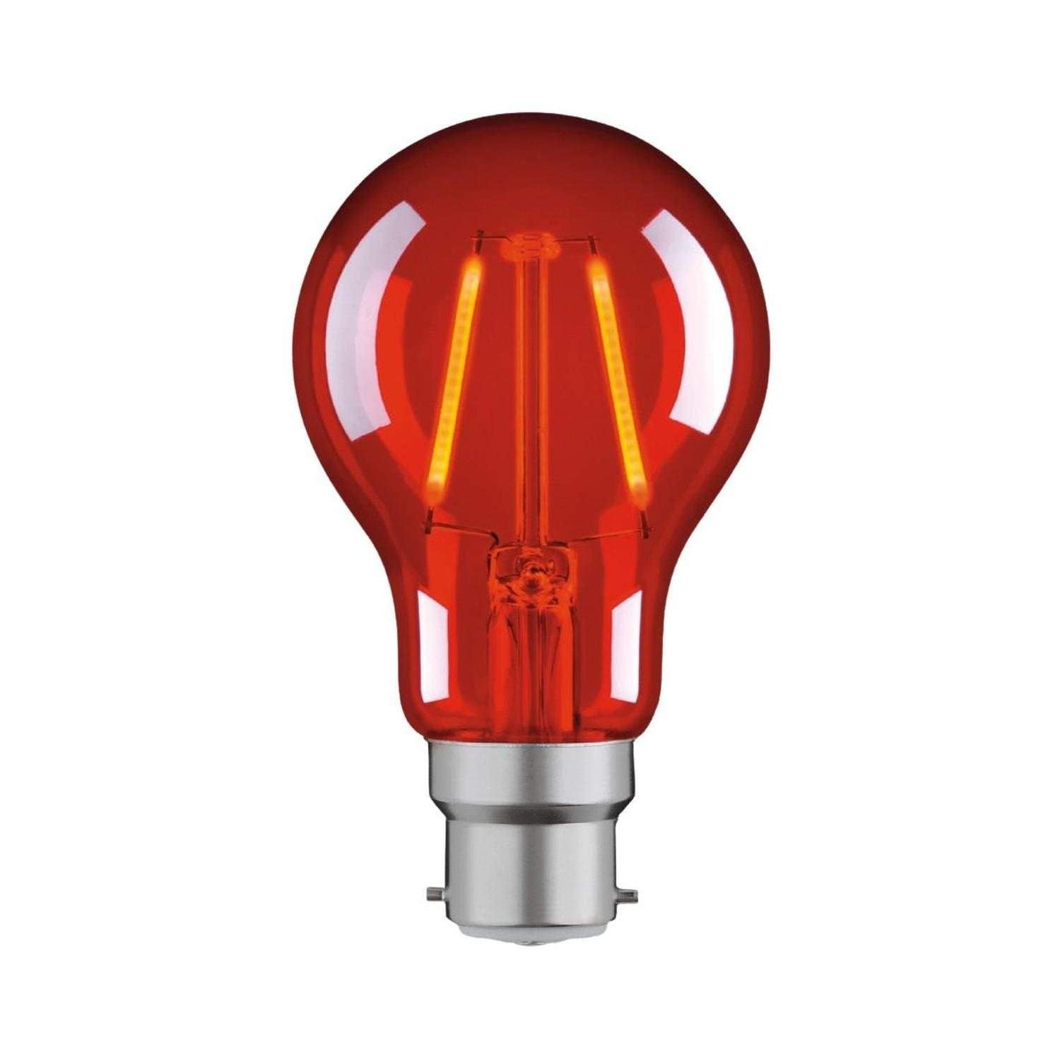 Red incandescent store bulbs