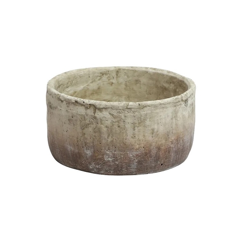 Marron Cement Planter Bowl, Small