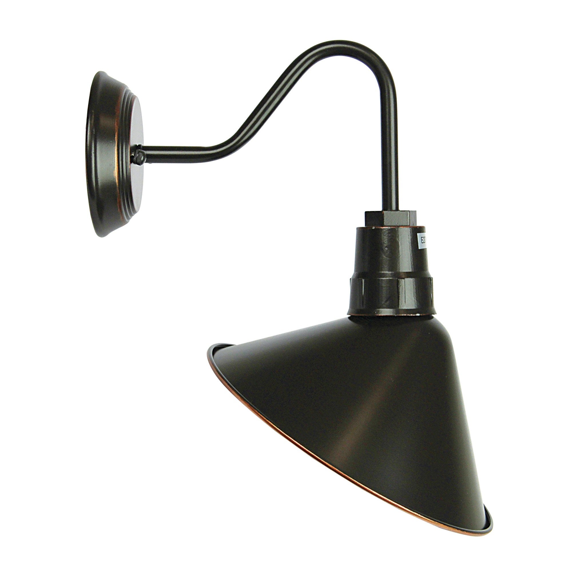 Rubbed bronze outlet wall sconce