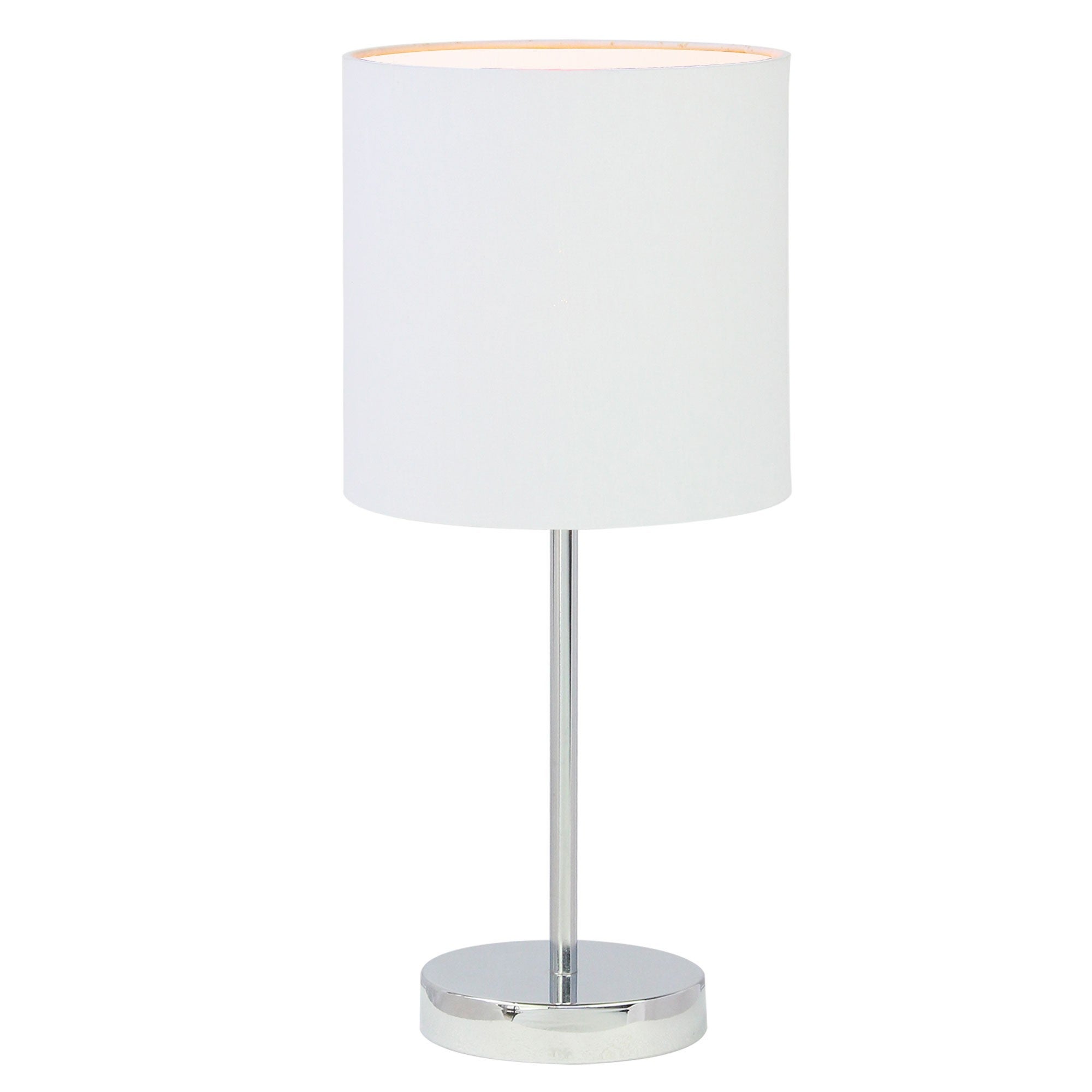 White metal deals table lamp