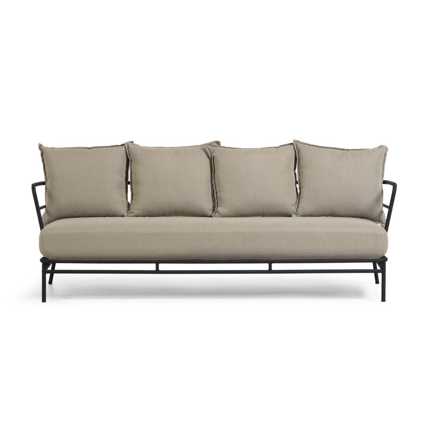 Steel sofa with clearance cushion