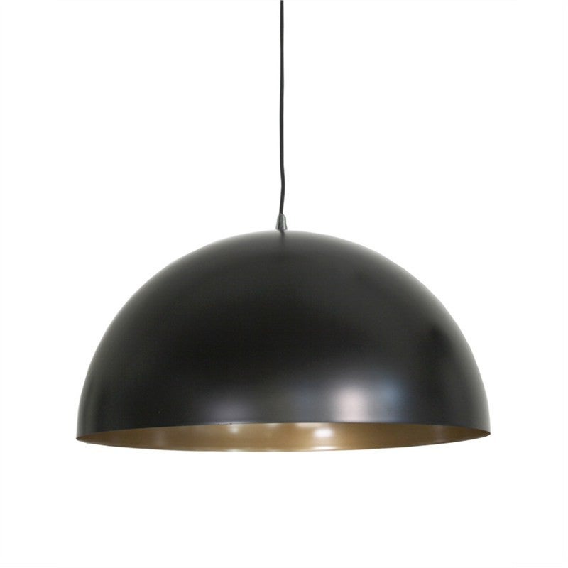 Black and gold top metal pendant light
