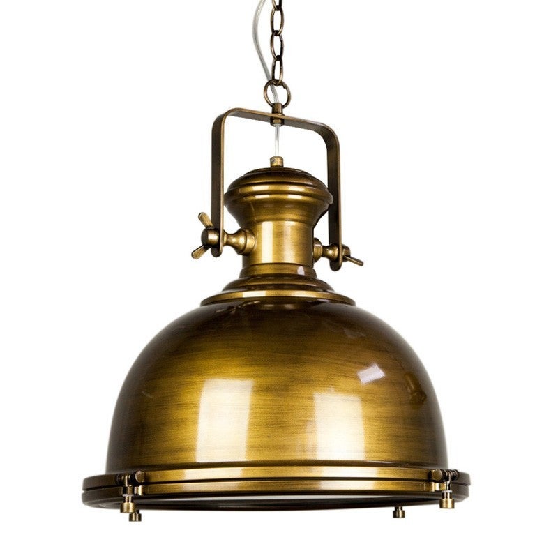 Industrial brass sale pendant light