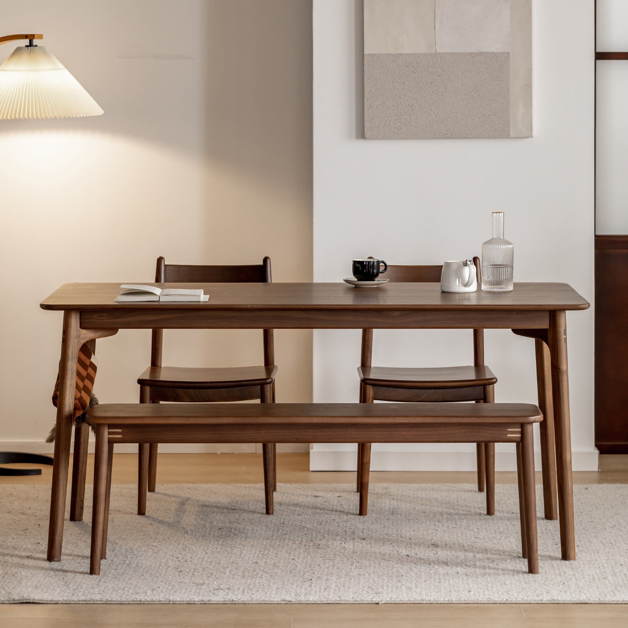 Nestorin American Walnut Timber Dining Table, 140cm