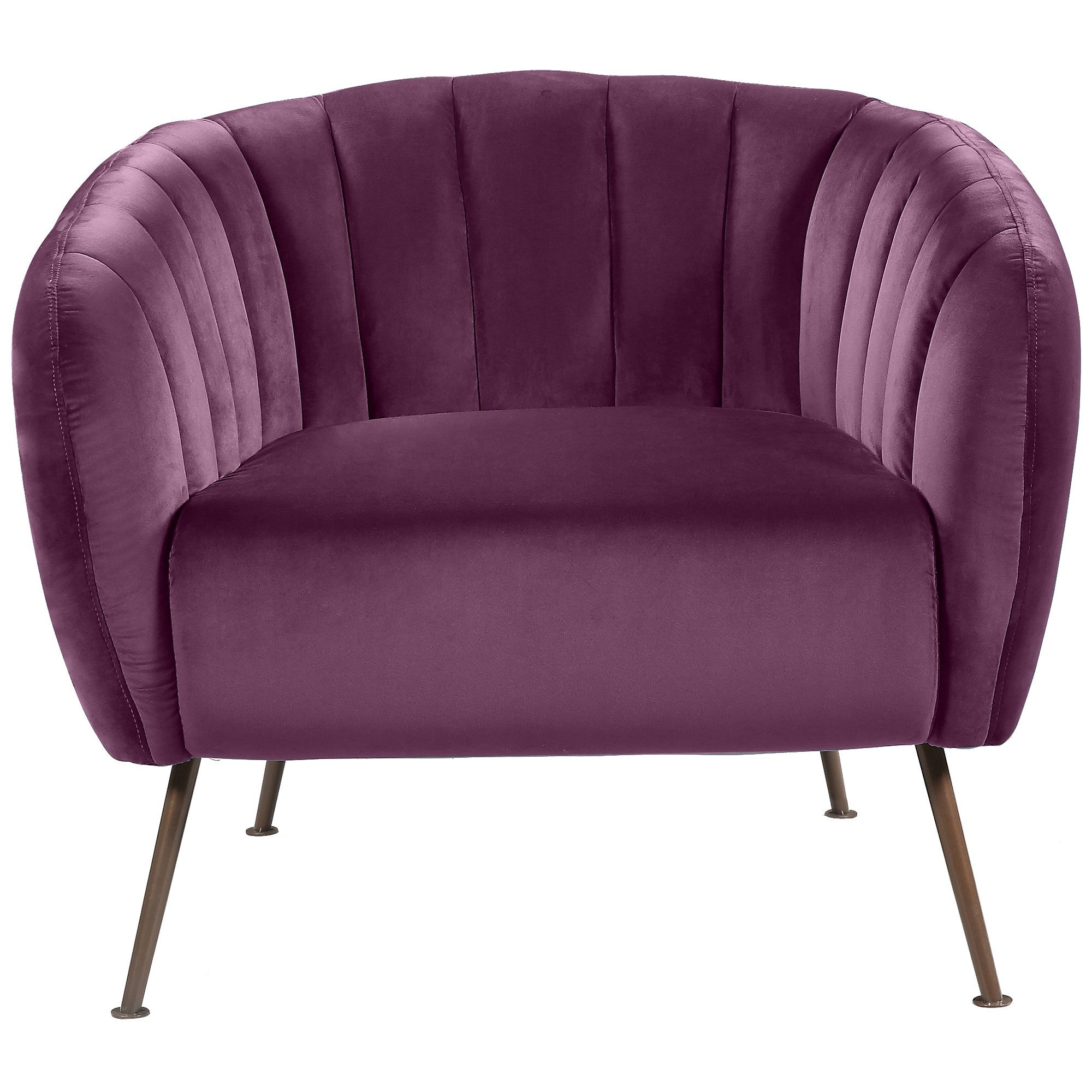 Purple velvet tub chair discount