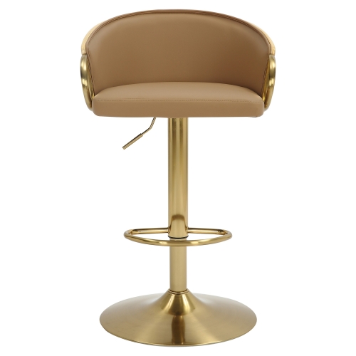 Swivel Bar Cheap Gold Bar Stools Buy Amisco's Glenn Modern Swivel - Main Image