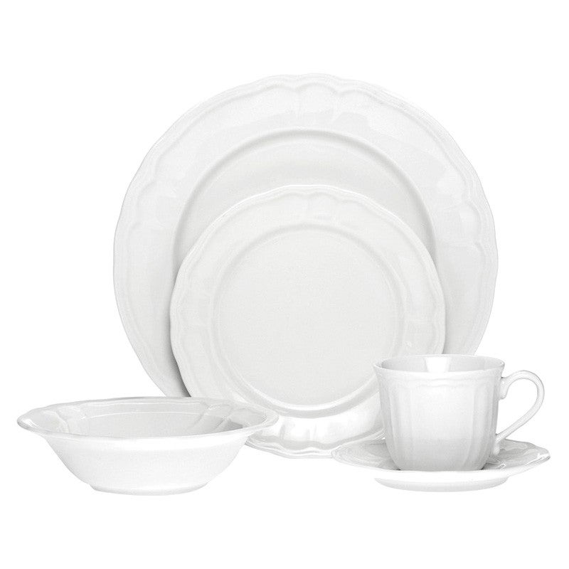 Noritake White Scapes 　食器 4 セット 　計２０ピース Noritake Baroque White Fine Porcelain 20 Piece Dinner Set