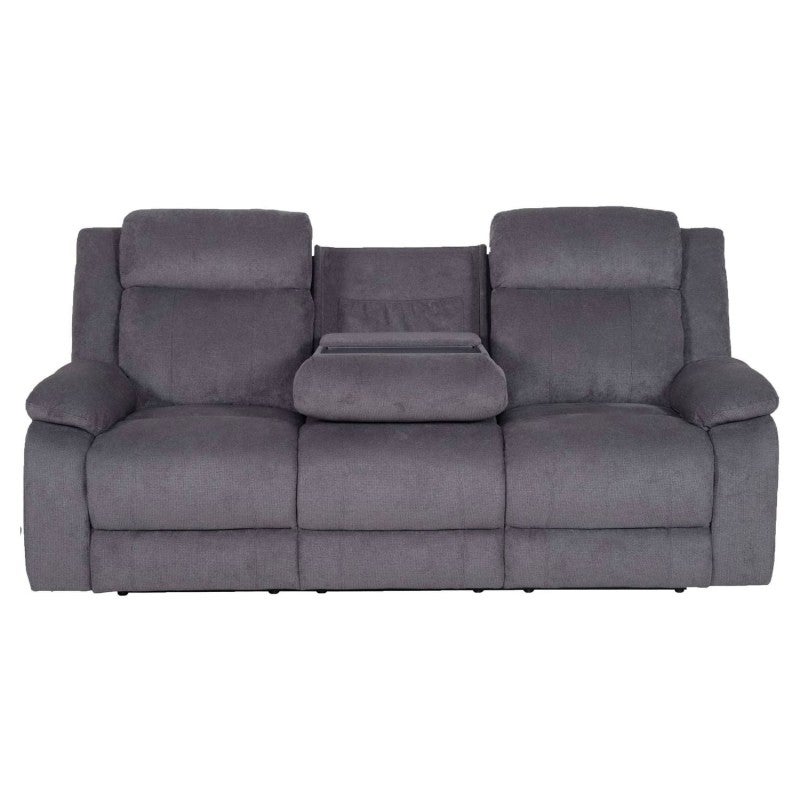 Lucca 3 Piece Fabric Home Theatre Recliner Sofa Set, 3+1+1 Seater