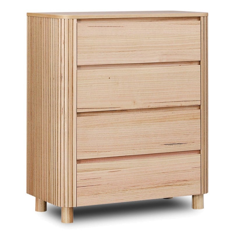Rowan Timber Rowan Mountain Ash Timber 4 Drawer Tallboy