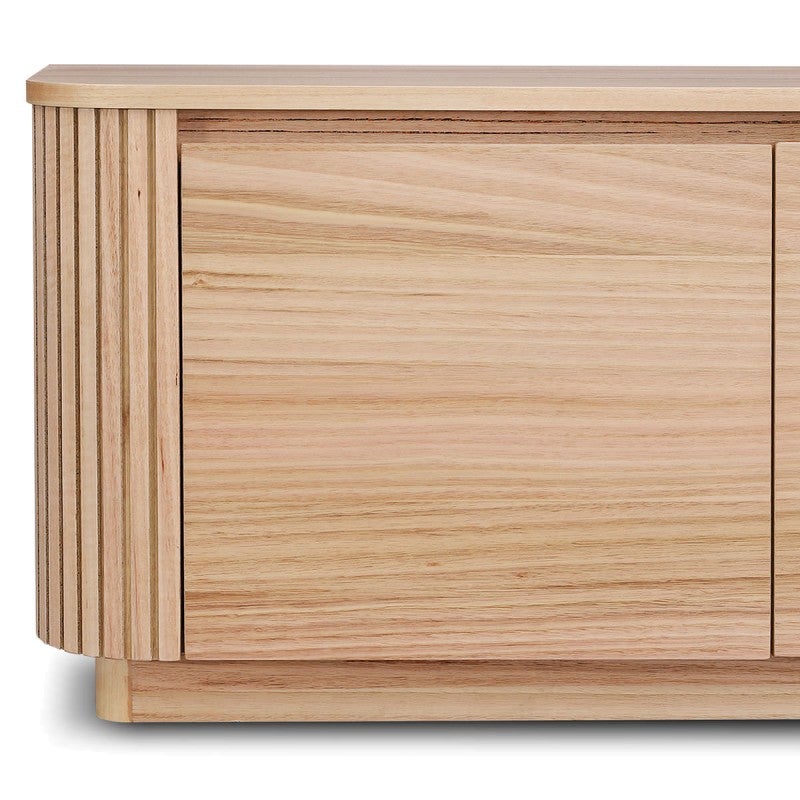 Rowan Timber Rowan Mountain Ash Timber 4 Door TV Unit, 210cm
