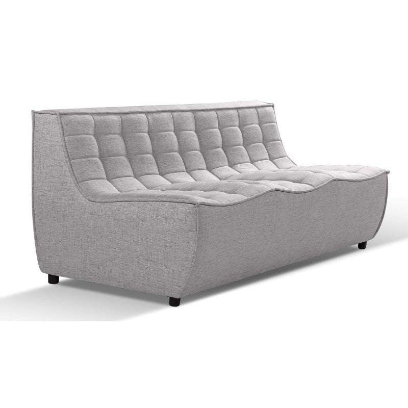 Houma Fabric Sofa Module, 3 Seater, Steel Grey