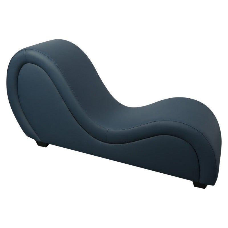 Kama Sutra Tantra Faux Leather Lounge Chair, Navy