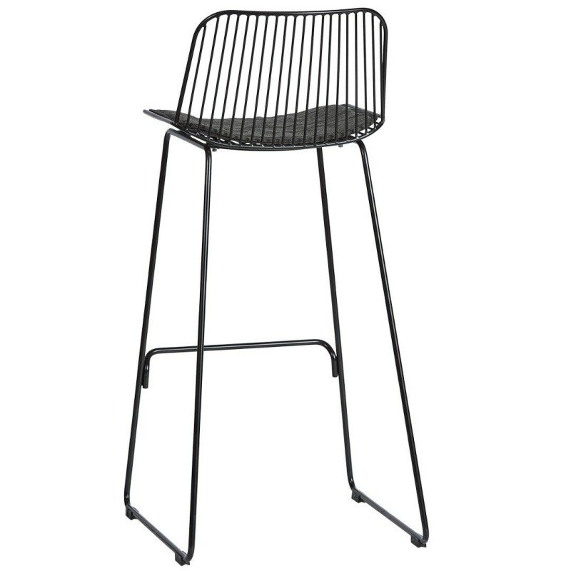 Alto Rebello Metal Indoor / Outdoor Bar Stool, Black