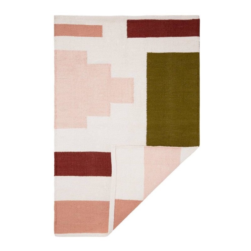 Rylie Modern Cotton Rug, 160x230cm, Multi B