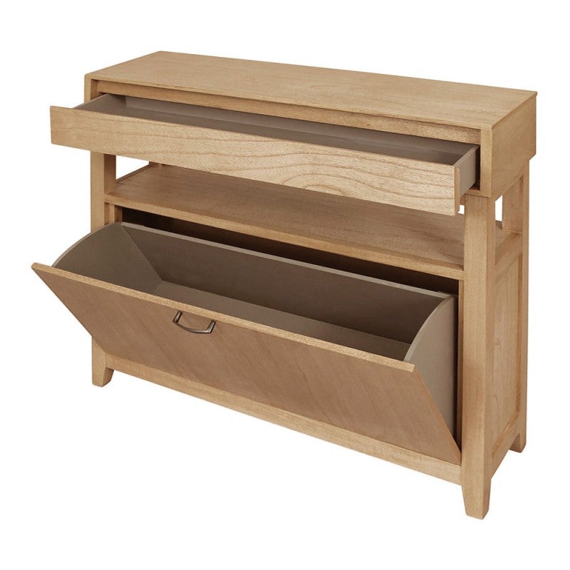 Clark Timber Shoe Rack, 90cm, Oak