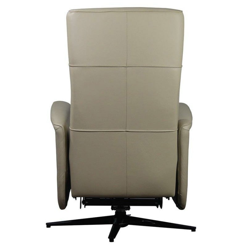 Alton Leather Swivel Electric Recliner Armchair, Ivory