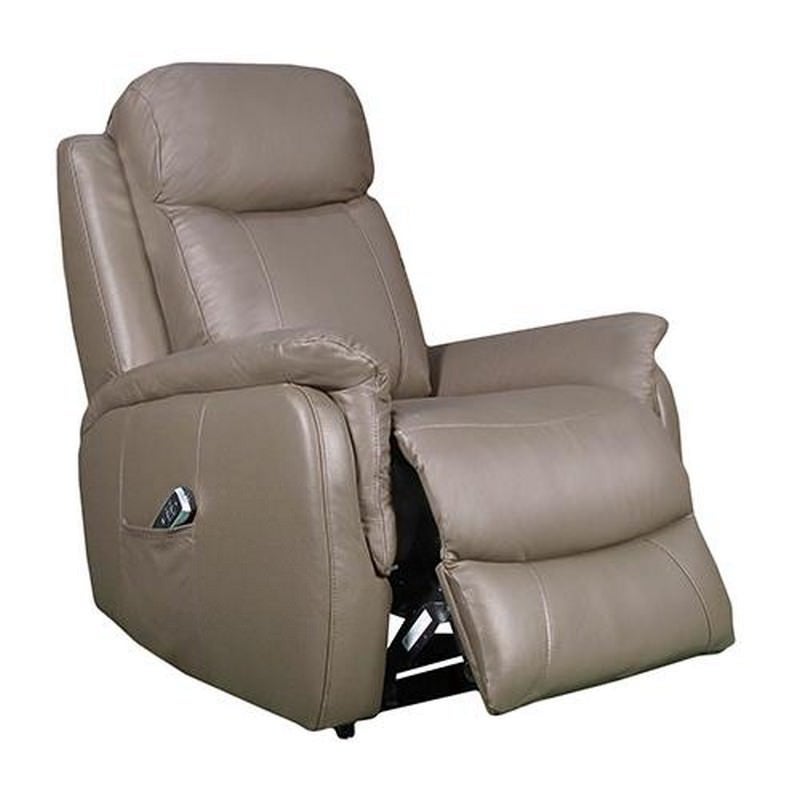 Ascot Leather Electric Recliner Lift Chair, Dual Motor, Taupe