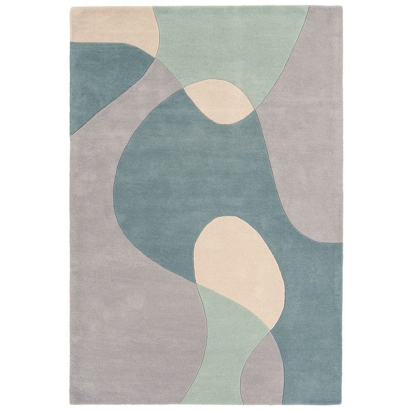 Max185 Rug Asiatic Matrix Max Arc Hand Tufted Designer Wool Rug, 160x230cm, Sky