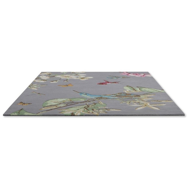 Hedwig Rug Wedgwood Hummingbird Hand Tufted Designer Wool Rug, 180x120cm, Grey