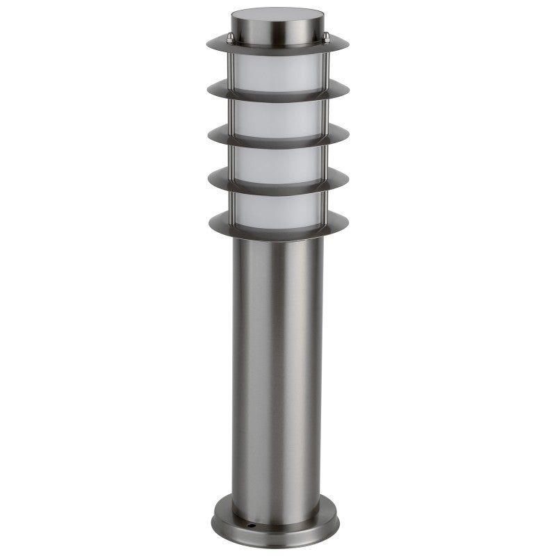 Borda IP44 Stainless Steel Garden Bollard Light, Small, Stainless Steel