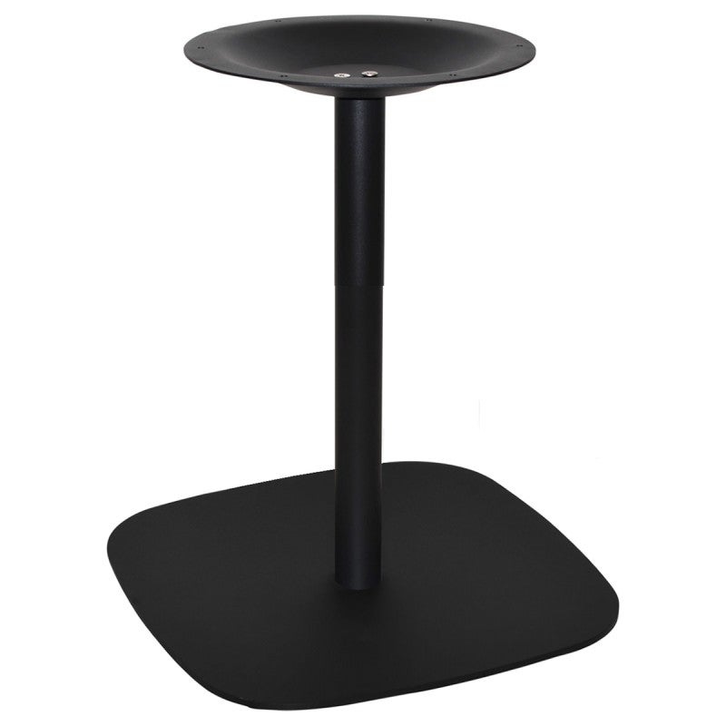 Arc Commercial Grade Steel Low Dining Table Base, 54cm, Black