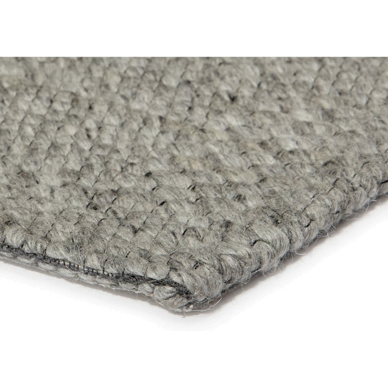 Burberry No.380 Braided Wool Rug, 240x240cm, Grey