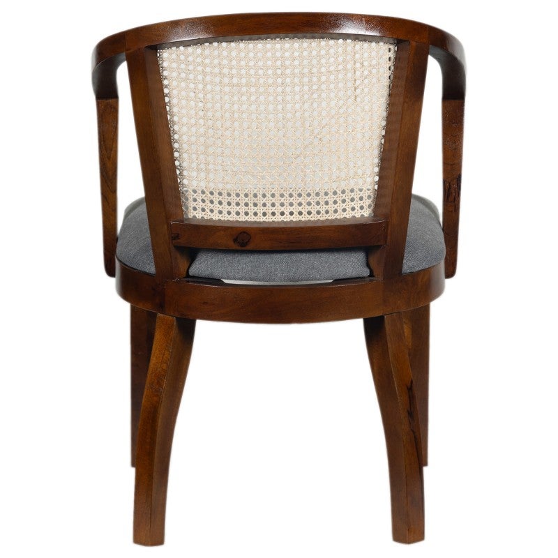 Byron Mango Wood & Rattan Dining Armchair, Set of 2