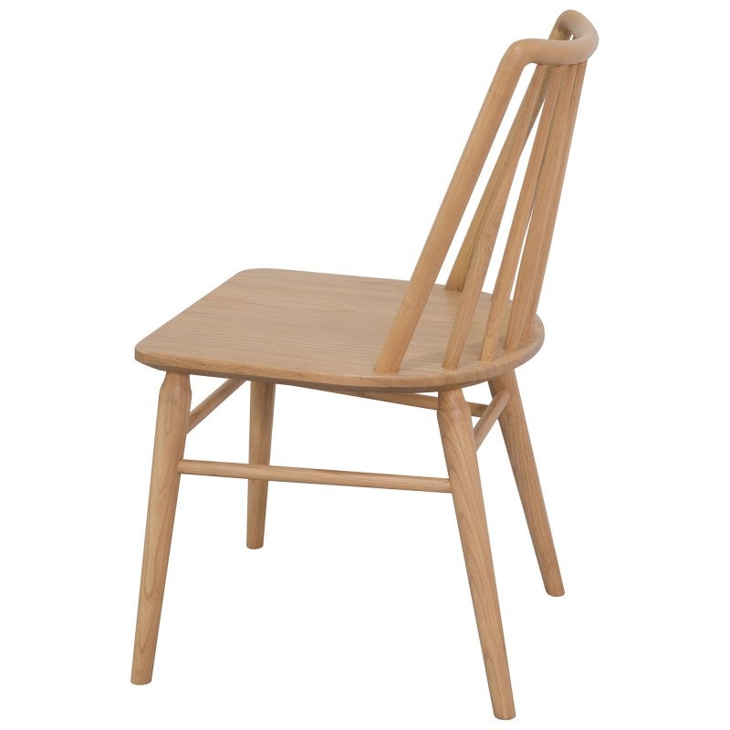Riviera Oak Timber Dining Chair, Set of 2, Natural