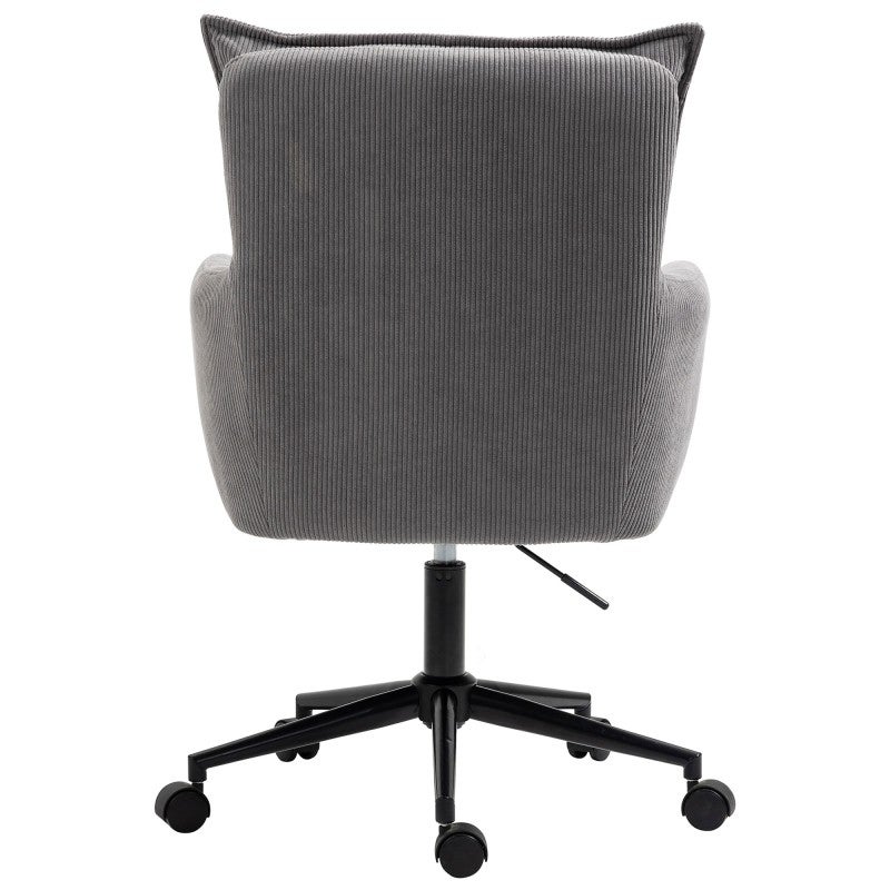 Rowan Corduroy Fabric Office Chair, Grey