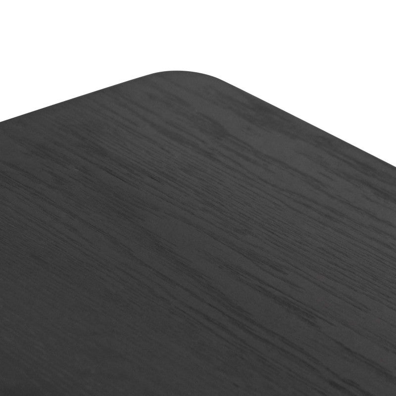 Alsike Wooden Dining Bench, 180cm, Black / Natural