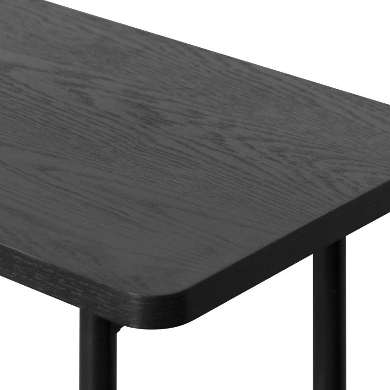 Alsike Wooden Dining Bench, 180cm, Black / Natural