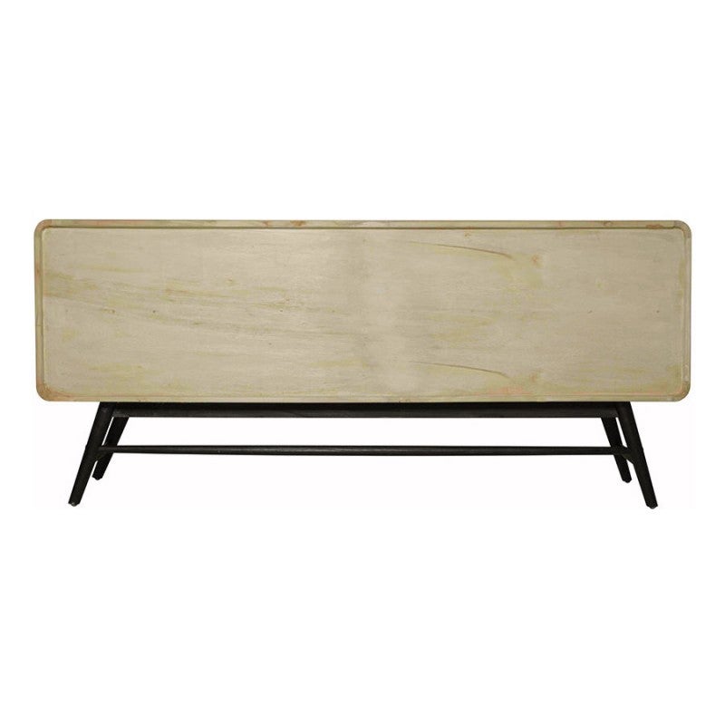 Sandro Mindi Wood & Rattan 4 Door Sideboard, 180cm, Aged Natural