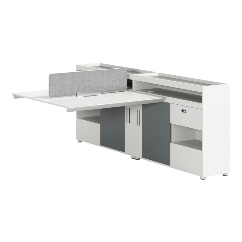 Brynex Max Modular Office Workstation, 2 Seater Dependant Extension ...