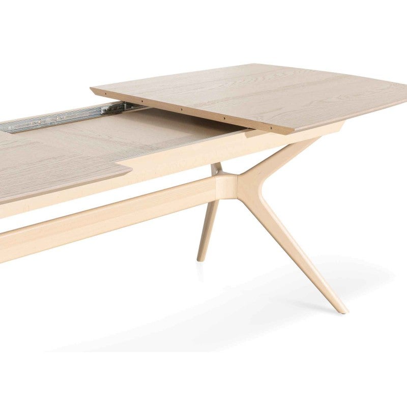 Dettar Timber Extendable Dining Table, 180230cm, Pale Oak